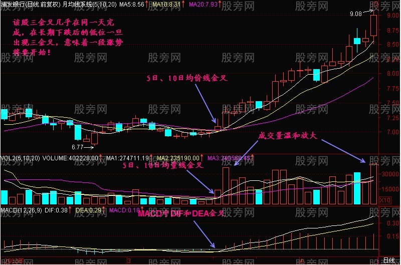 三金叉抓住上揚行情 三金叉抓住上揚行情
