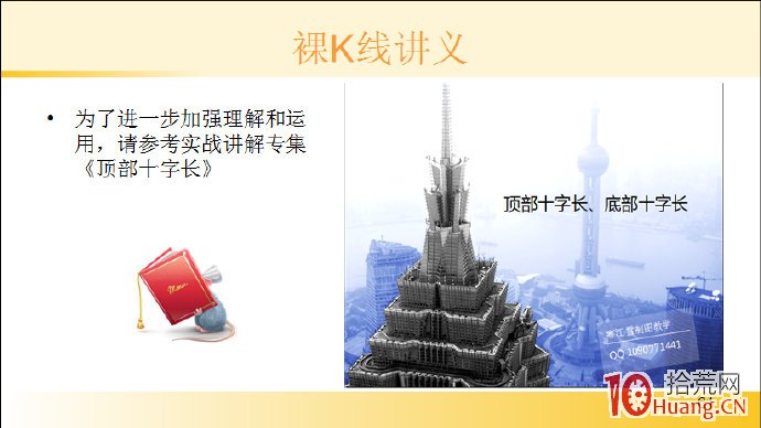 裸K線技術系統課程.8：單根看跌K線之頂部十字長（圖解）,拾荒網