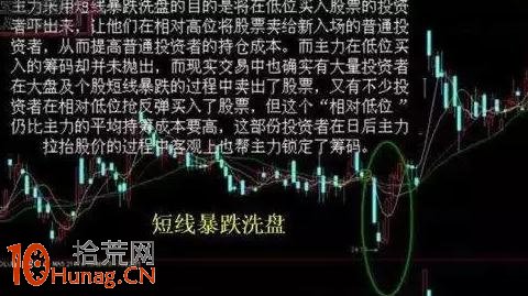 洗盤手法16招圖解(14)：短線暴跌洗盤,拾荒網