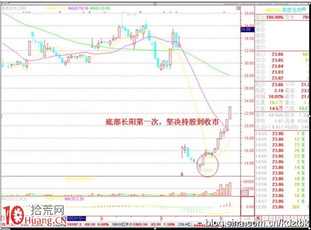 底部長陽第一次，堅決持股到收市,拾荒網