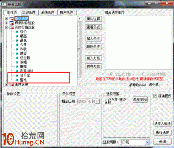 下跌末期，如何用選股器選先於大盤企穩並逆勢走強的股票,拾荒網