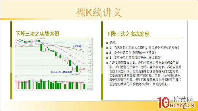 裸K線技術系統課程.31：多根看跌K線之降勢三鶴（圖解）,拾荒網