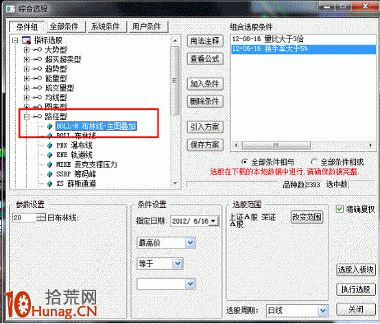 下跌末期，如何用選股器選先於大盤企穩並逆勢走強的股票,拾荒網