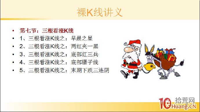 裸K線技術系統課程.49：三根看漲K線之早晨之星（圖解）,拾荒網