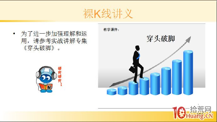 裸K線技術系統課程.47：兩根看漲K線之底部穿頭破腳（圖解）,拾荒網