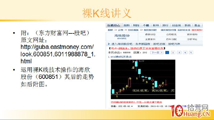 裸K線技術系統課程.1：序言,拾荒網