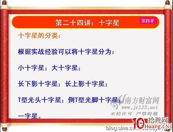 《私募操盤手》培訓第二十四講：十字星（圖解）,拾荒網