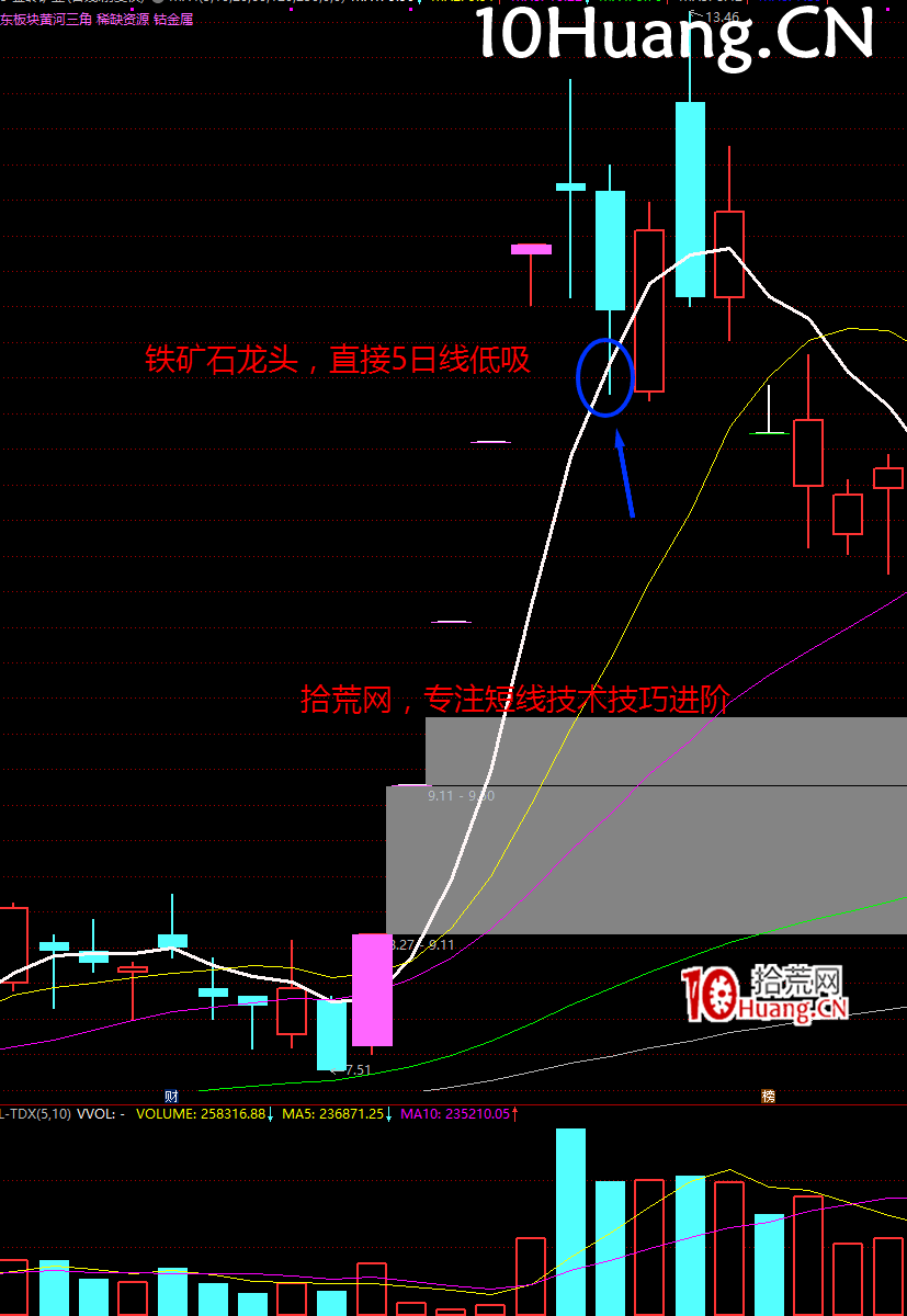 強勢股降龍十八掌技法4:潛龍勿用——5日線低吸(圖解) 強勢股降龍十八掌技法4:潛龍勿用——5日線低吸(圖解),拾荒網