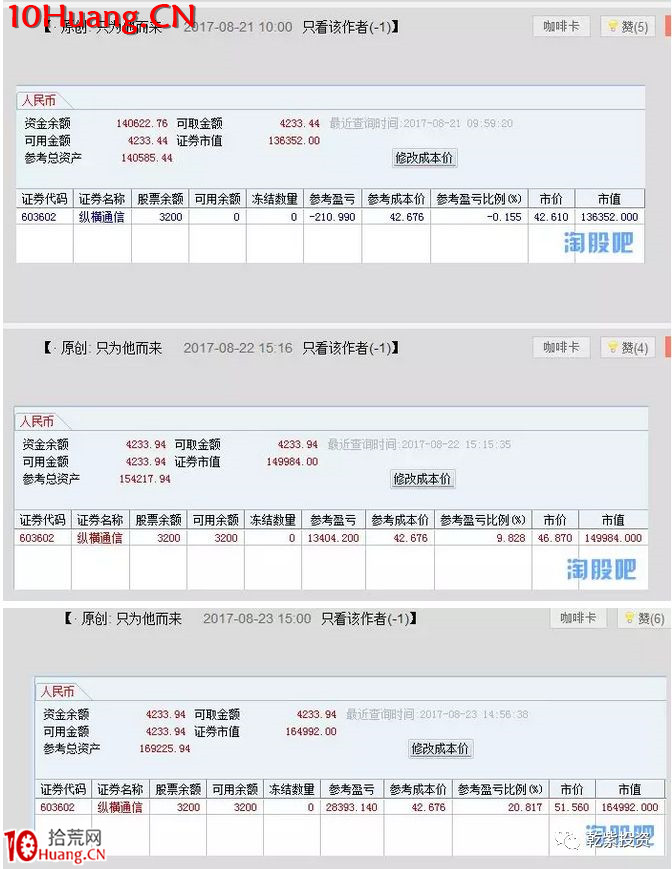 遊資大神退學炒股2017-2018年一年88倍之旅的交割單附圖復盤（第二部分）,拾荒網