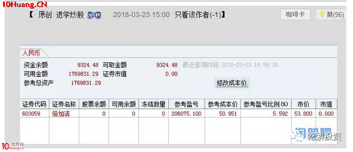 遊資大神退學炒股2017-2018年一年88倍之旅的交割單附圖復盤（第二部分）,拾荒網