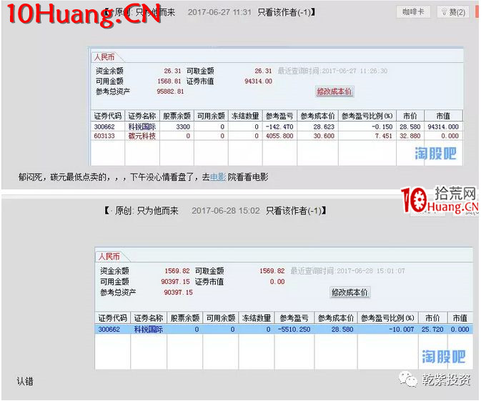 遊資大神退學炒股2017-2018年一年88倍之旅的交割單附圖復盤(第一部分) 遊資大神退學炒股2017-2018年一年88倍之旅的交割單附圖復盤(第一部分),拾荒網