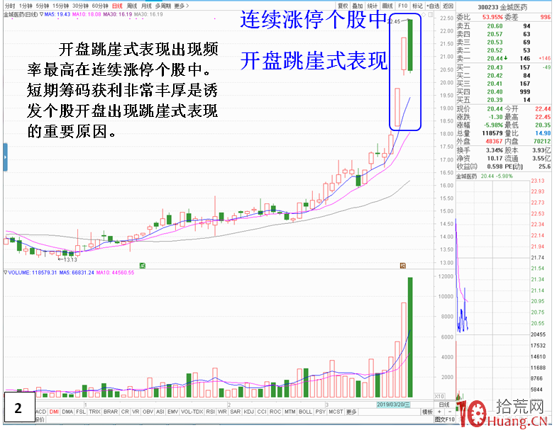 漲停板次日,開盤跳崖式分時走勢(圖解) 漲停板次日,開盤跳崖式分時走勢(圖解),拾荒網
