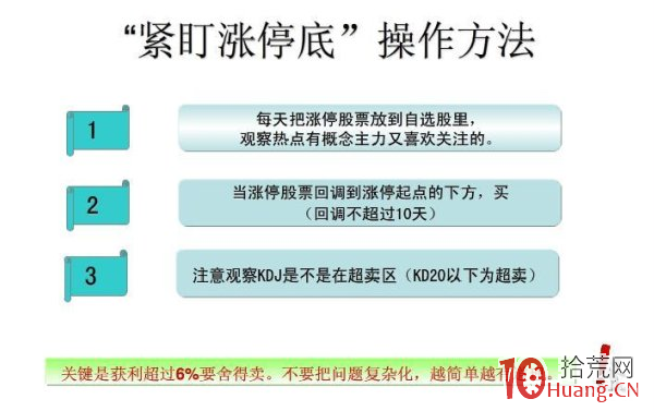 緊盯漲停底操作方法,附指標公式源碼(圖解) 緊盯漲停底操作方法,附指標公式源碼(圖解),拾荒網