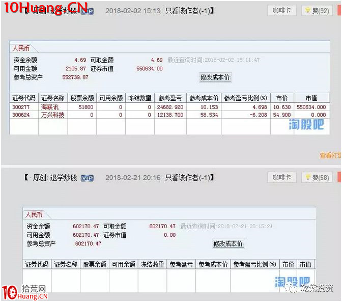 遊資大神退學炒股2017-2018年一年88倍之旅的交割單附圖復盤（第二部分）,拾荒網
