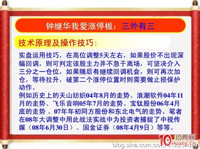 鐘繼華我愛漲停板全集：十種打板形態技巧（圖解）,拾荒網