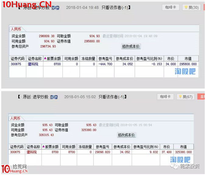 遊資大神退學炒股2017-2018年一年88倍之旅的交割單附圖復盤（第二部分）,拾荒網