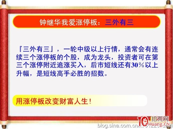 鐘繼華我愛漲停板全集：十種打板形態技巧（圖解）,拾荒網
