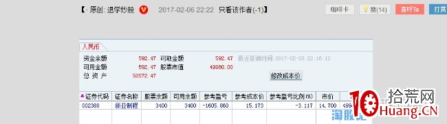 遊資大神退學炒股，一年88倍,拾荒網