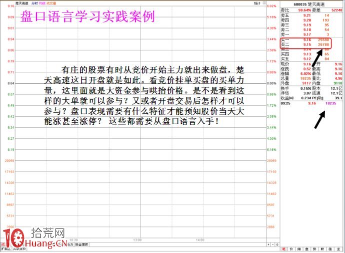 圖解利用盤口語言抓牛股和回避風險技法,拾荒網