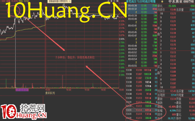 資金流戰法教程25:資金流派如何看盤之做T捕捉高低位(圖解) 資金流戰法教程25:資金流派如何看盤之做T捕捉高低位(圖解),拾荒網