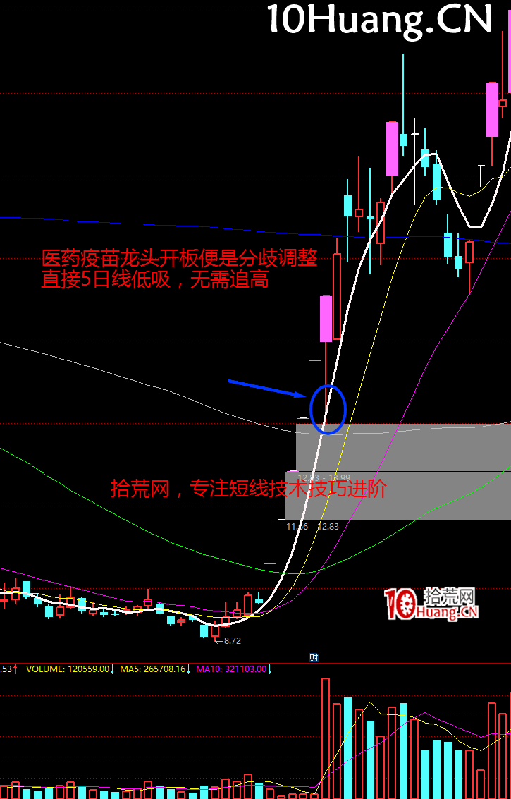 強勢股降龍十八掌技法4:潛龍勿用——5日線低吸(圖解) 強勢股降龍十八掌技法4:潛龍勿用——5日線低吸(圖解),拾荒網