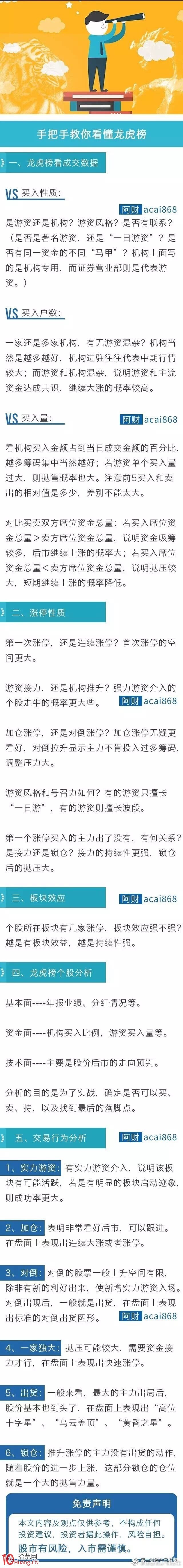 手把手教你看懂龍虎榜,拾荒網