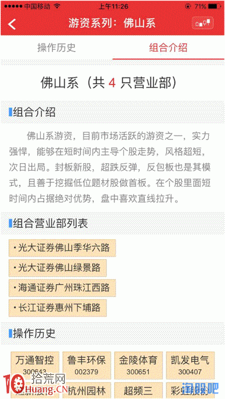 佛山系遊資概況,拾荒網