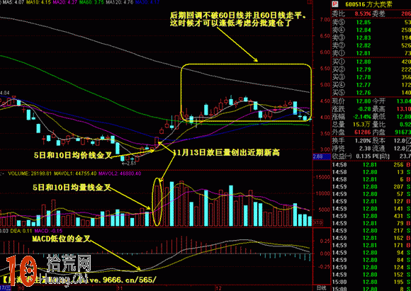 圖解均線、量能、macd這三線共振且金叉是重大抄底信號 圖解均線、量能、macd這三線共振且金叉是重大抄底信號,拾荒網